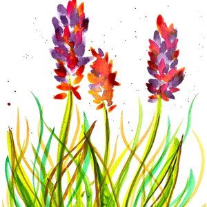 Summer Canna - Original Wall Art Watercolor Painting Matted Frame Ready 11”x14”